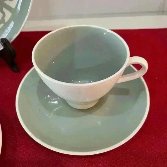 Vintage Persian key by Harker five piece plate setting Ironstone USA made - Picture 4 of 6